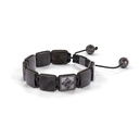 Shamballa Jewels Black Gold Black Diamond & Grey Sapphire 10mm Lock Bracelet (Right View) - D220115