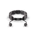 Shamballa Jewels Black Gold Black Diamond & Grey Sapphire 10mm Lock Bracelet (Back View) - D220115