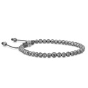 Black Gold Black Diamond 4mm Non-Braided Bracelet - Image 3