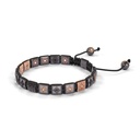 Shamballa Jewels Black & Rose Gold White Diamond & Black Diamond 6mm Lock Bracelet (Right View) - D200471