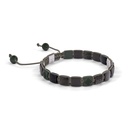 Shamballa Jewels Black & White Gold Black Diamond, Grey Sapphire, Jade & Ceramic 6mm Lock Bracelet (Left View) - D196736