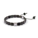 Shamballa Jewels Black & White Gold Black Diamond, Grey Sapphire, Jade & Ceramic 6mm Lock Bracelet (Right View) - D196736