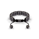 Shamballa Jewels Black Gold White Diamond & Black Diamond 10mm Lock Bracelet (Back View) - D143297