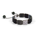 Shamballa Jewels White Gold Jade, Grey Sapphire & Ceramic 10mm Lock Bracelet (Left View) - D196226