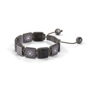 Shamballa Jewels Black Gold White Diamond & Grey Sapphire 10mm Lock Bracelet (Right View) - D177386