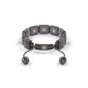 Shamballa Jewels Black Gold White Diamond & Grey Sapphire 10mm Lock Bracelet (Back View) - D177386
