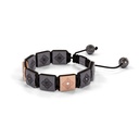Shamballa Jewels Black & Rose Gold Black Diamond 10mm Lock Bracelet (Right View) - D100409