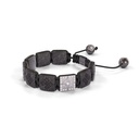 Shamballa Jewels Black & Rose Gold & Carbon White Diamond 10mm Lock Bracelet (Right View) - D196076