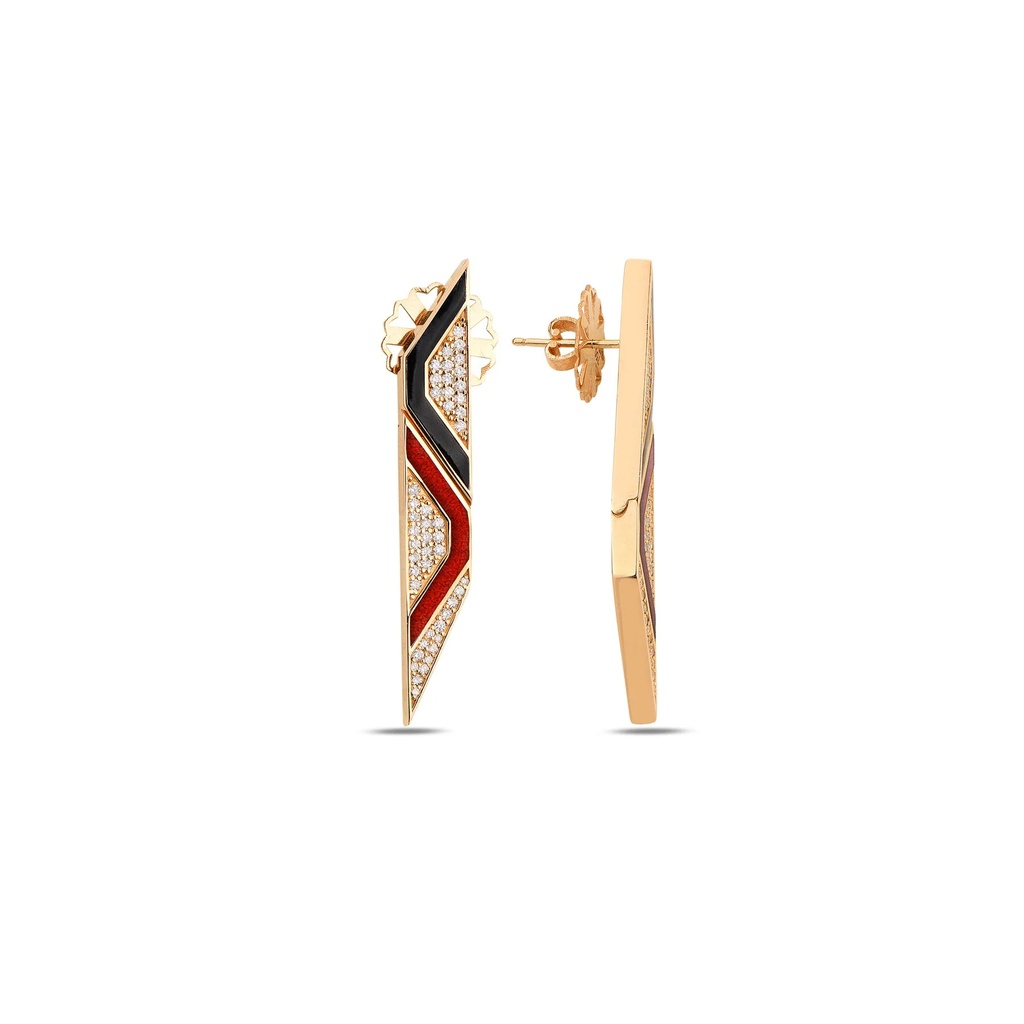 Rose Gold Epoca Gaia Slim Earrings