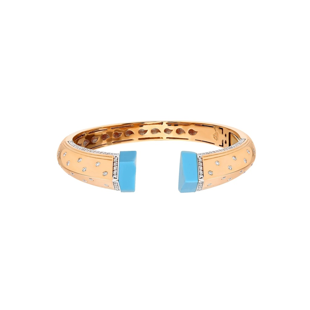 Rose Gold Neutra Balance Bracelet - Turquoise