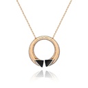 Rose Gold Neutra Balance Pendant - Black