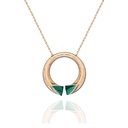 Rose Gold Neutra Balance Pendant - Malachite