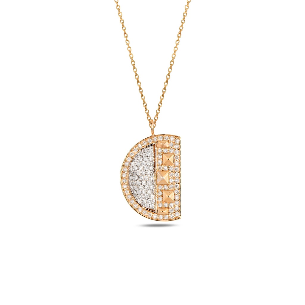 Rose Gold Neutra Cairo Pendant All Diamond Edition