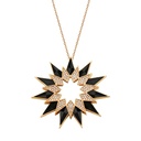 Rose Gold Nord Pendant - Black Onyx