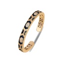 Rose Gold Shield Bracelet - Blue Mother of Pearl Enamel