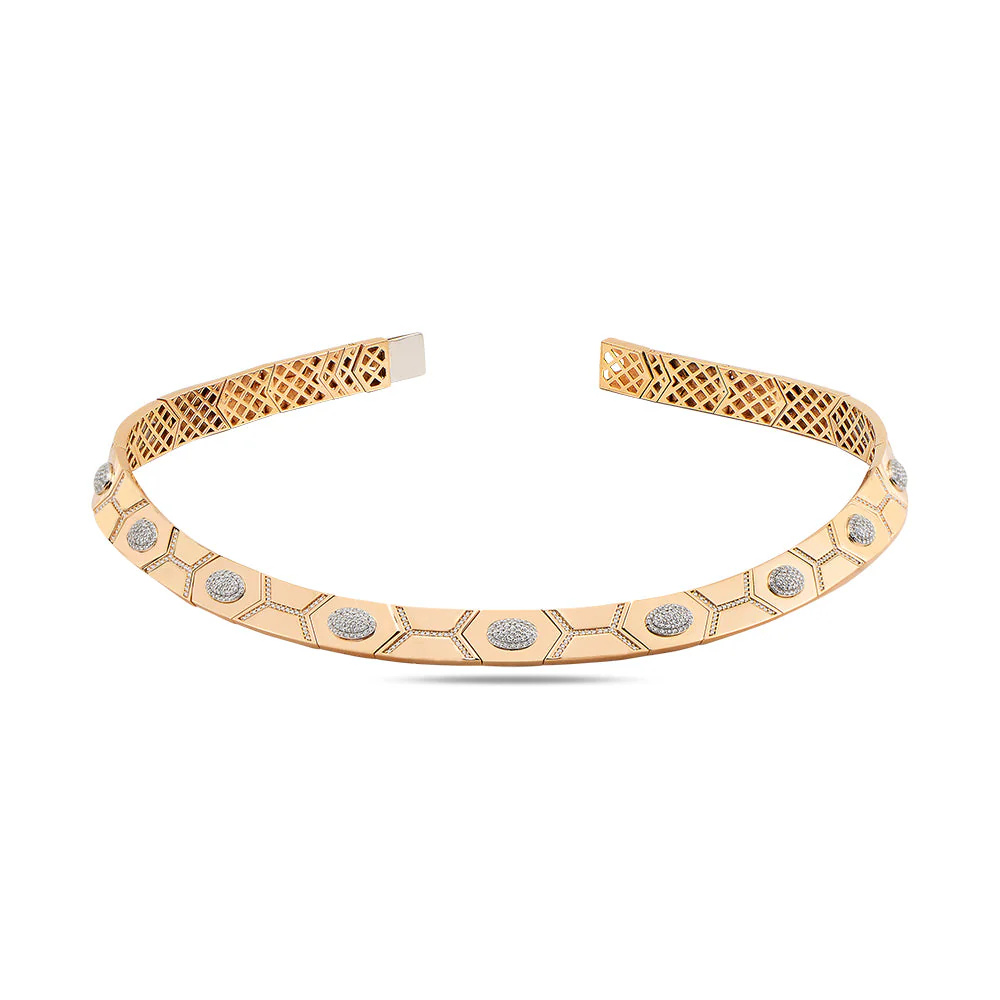 Rose Gold Shield Choker