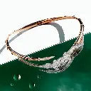 Caresse de Croco Full Pavé Diamond Choker