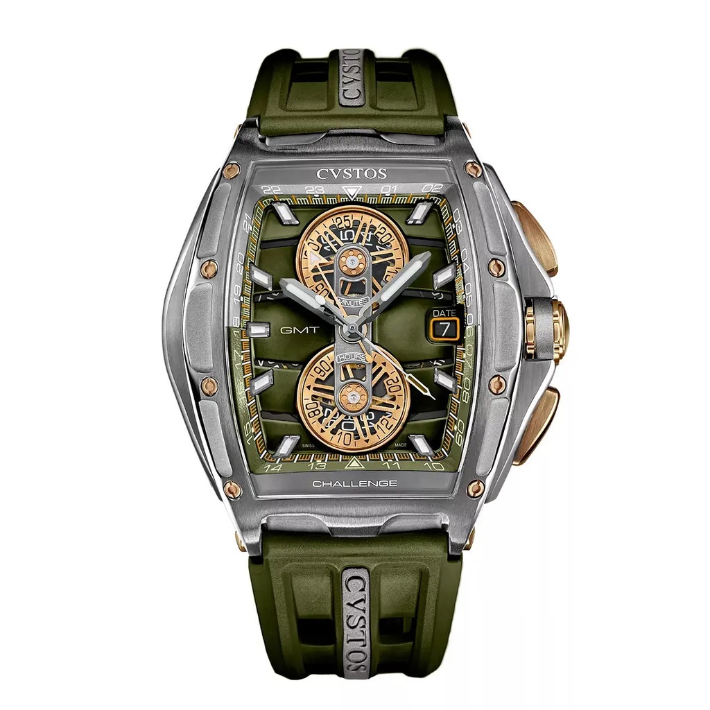 Chrono GMT Grey Steel/Kaki - 41mm