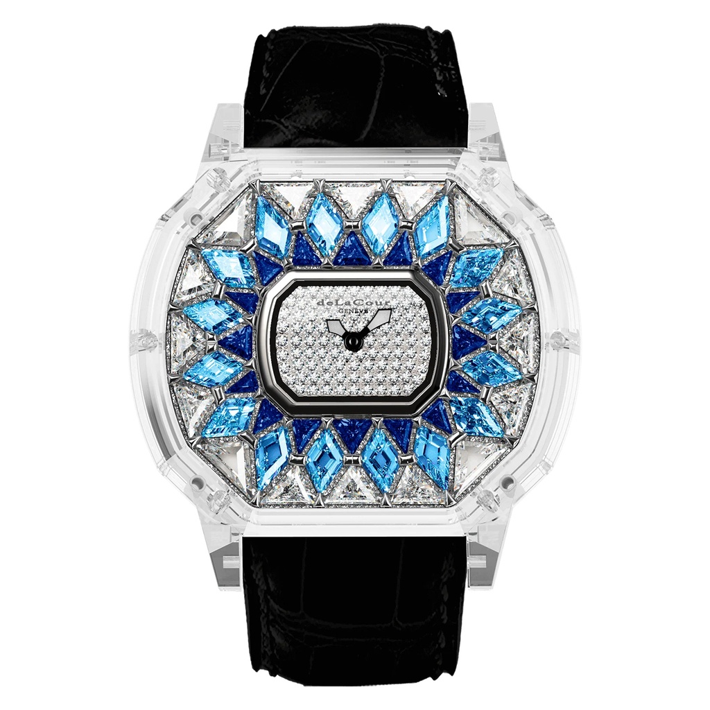 Reflect Celest White & Blue Sapphire Watch