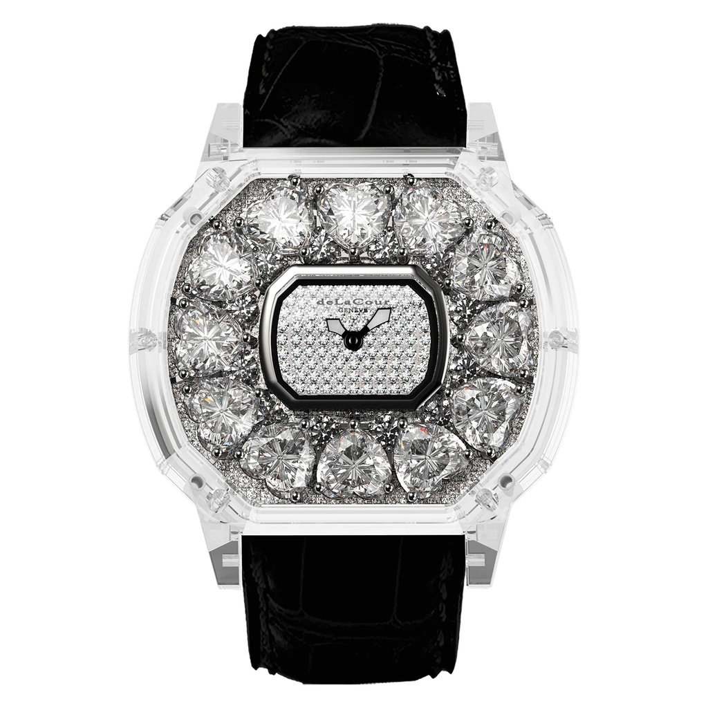 Reflect Heart White Diamond Sapphire Watch