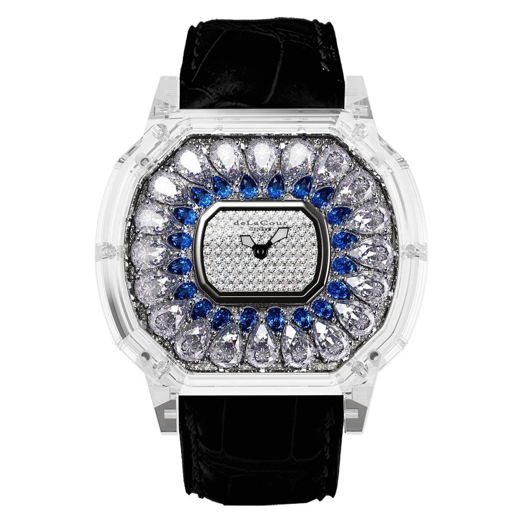 Reflect Iris White & Blue Sapphire Watch