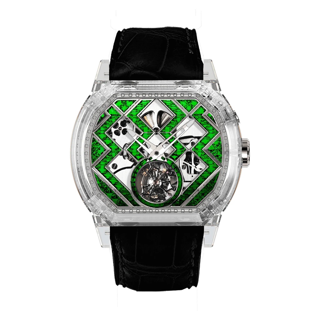 Reflect Streamer Emerald Sapphire Watch