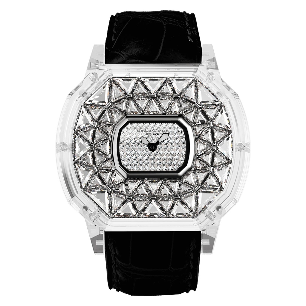 Reflect Tetra White Diamond Sapphire Watch
