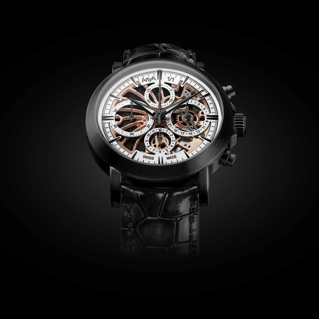 Artya - White Steel Black Chrono I