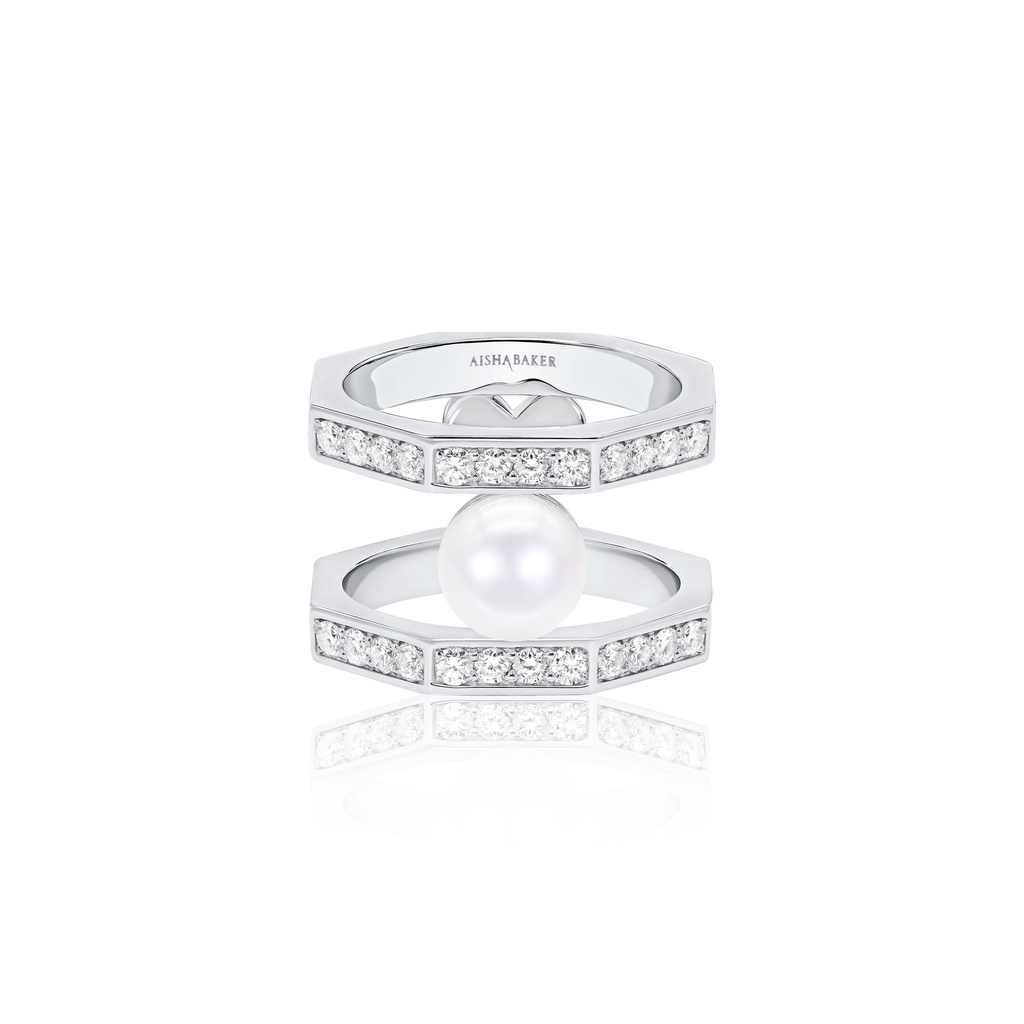 Mermaid White Gold Ring