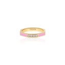 Fingers Crossed Pink Ring