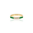 Fingers Crossed Green Ring