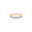 Fingers Crossed Light Blue Ring