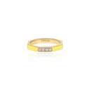 Fingers Crossed Yellow Ring