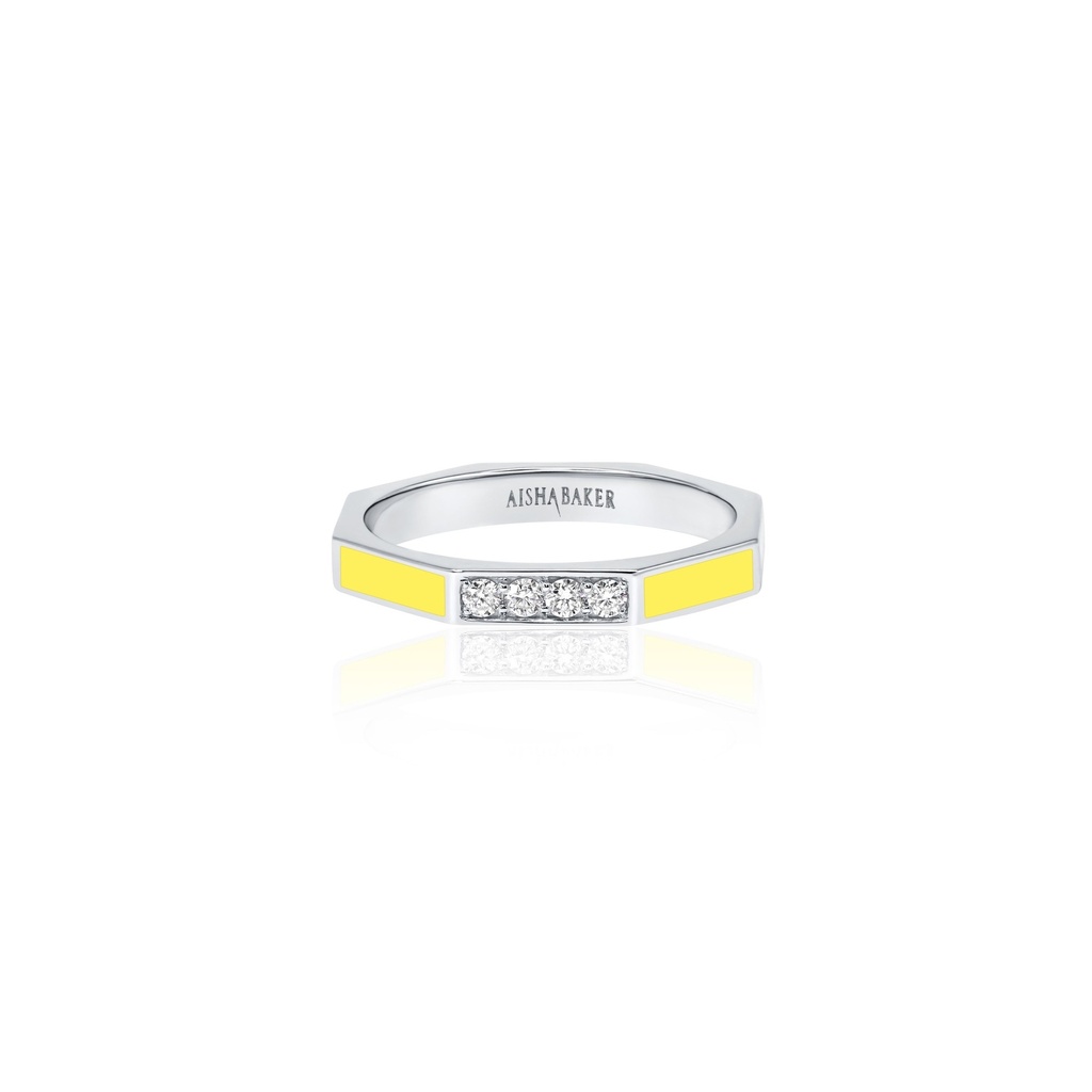 Fingers Crossed Yellow White Gold Ring