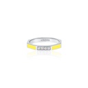 Fingers Crossed Yellow White Gold Ring