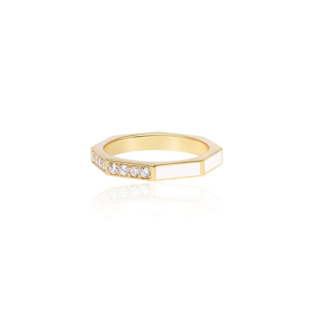 Follow Your Bliss White Ring
