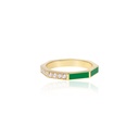Follow Your Bliss Green Ring