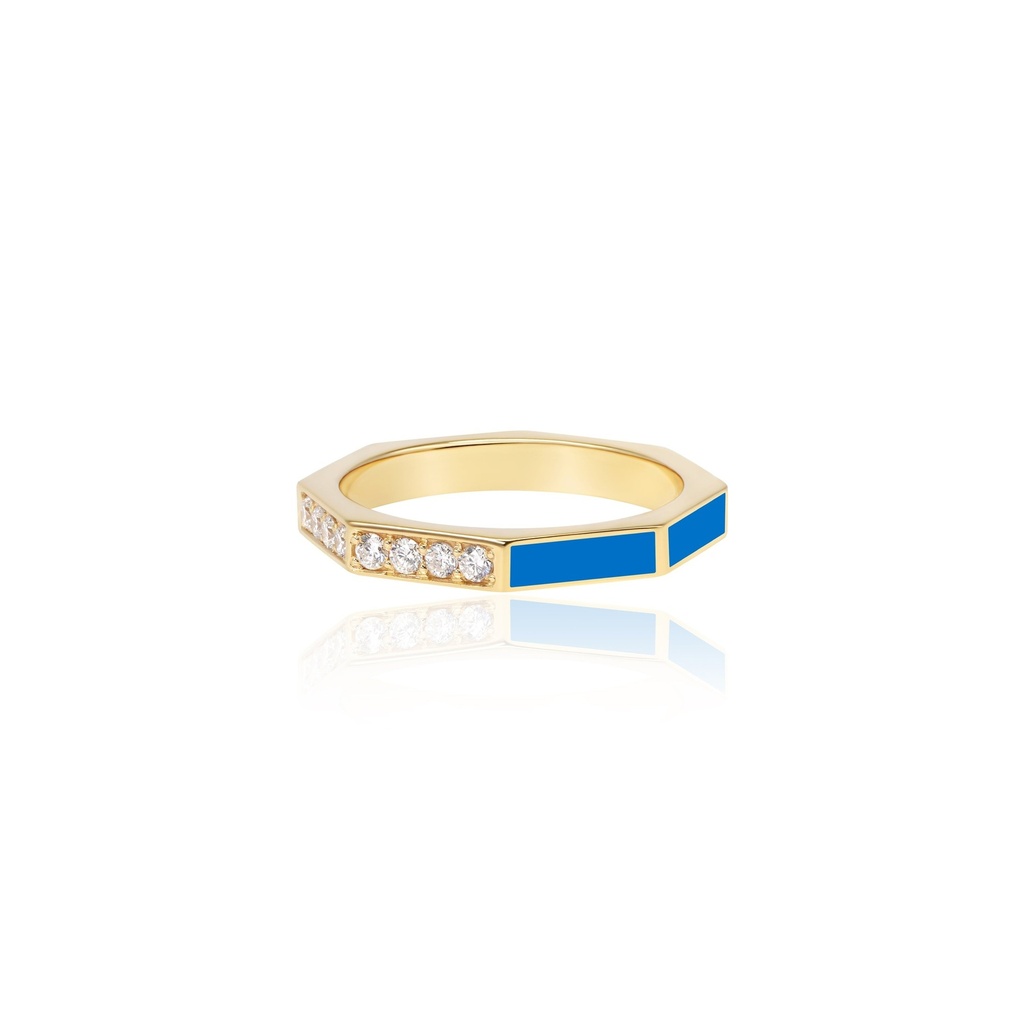 Follow Your Bliss Blue Ring