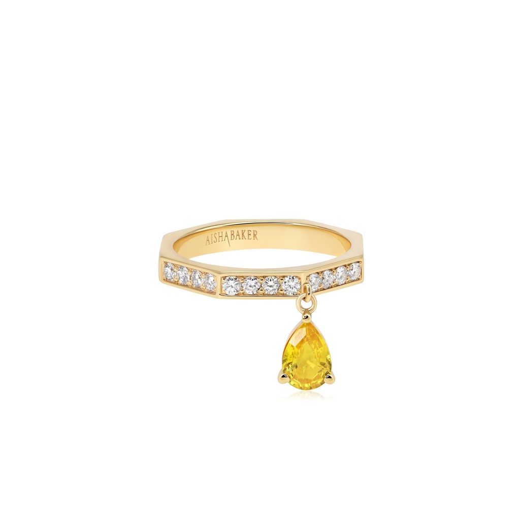 How Charming Yellow Sapphire Ring