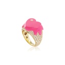 Sweet Love Diamond Pink Pinky Ring