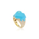 Sweet Love Diamond Blue Pinky Ring