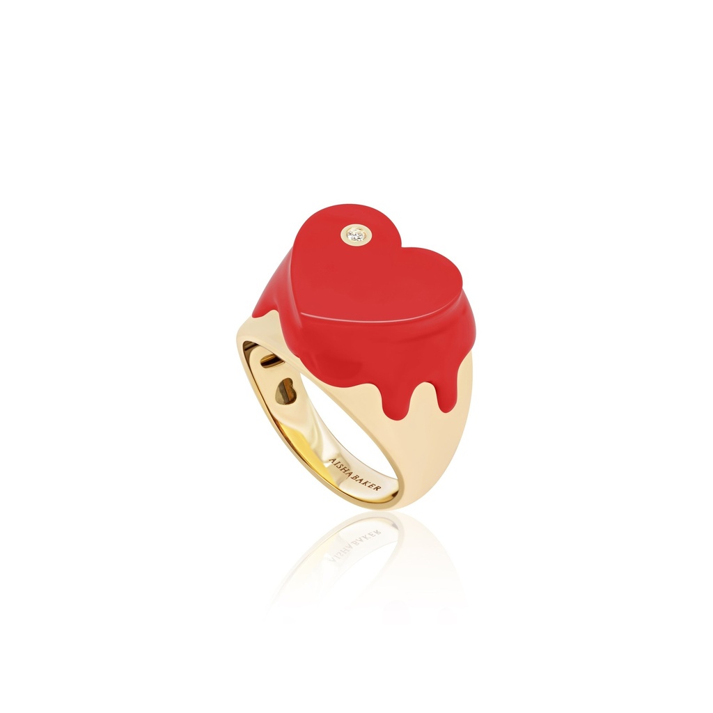 Sweet Love Red Pinky Ring