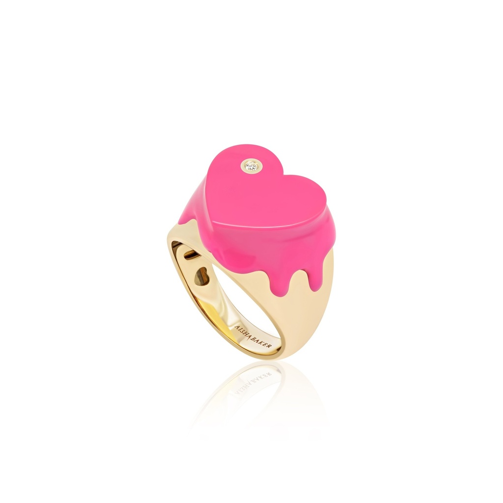Sweet Love Pink Pinky Ring