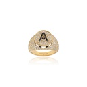 Signet Dreams Diamond Yellow Gold Pinky Ring