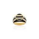 Signet Dreams Deco Yellow Gold Pinky Ring