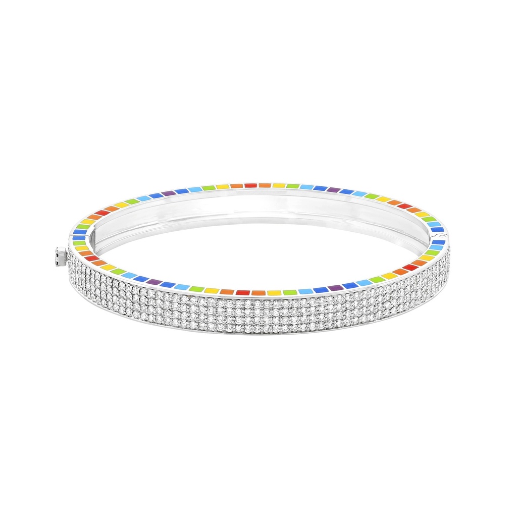 Me White Gold Full Diamond Bracelet