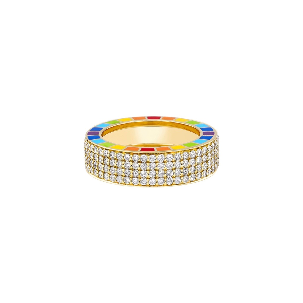 Me Yellow Gold Full Diamond Ring