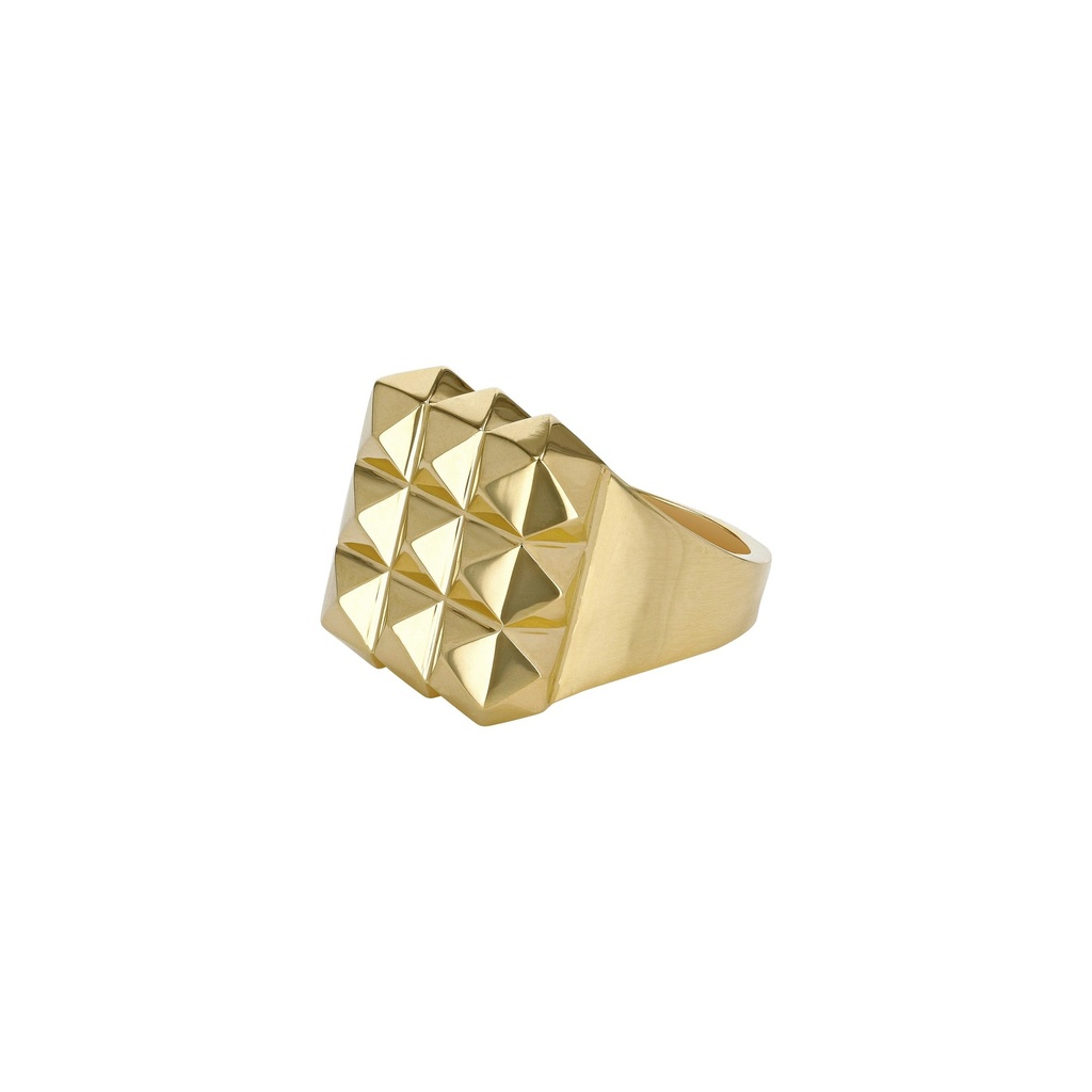 Portas Yellow Gold Pinky Ring