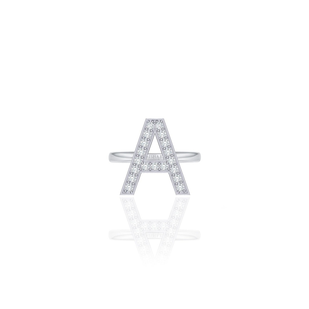 Initials Ring - A