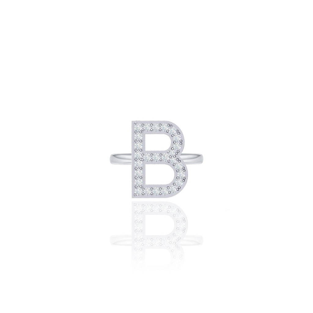 Initials Ring - B